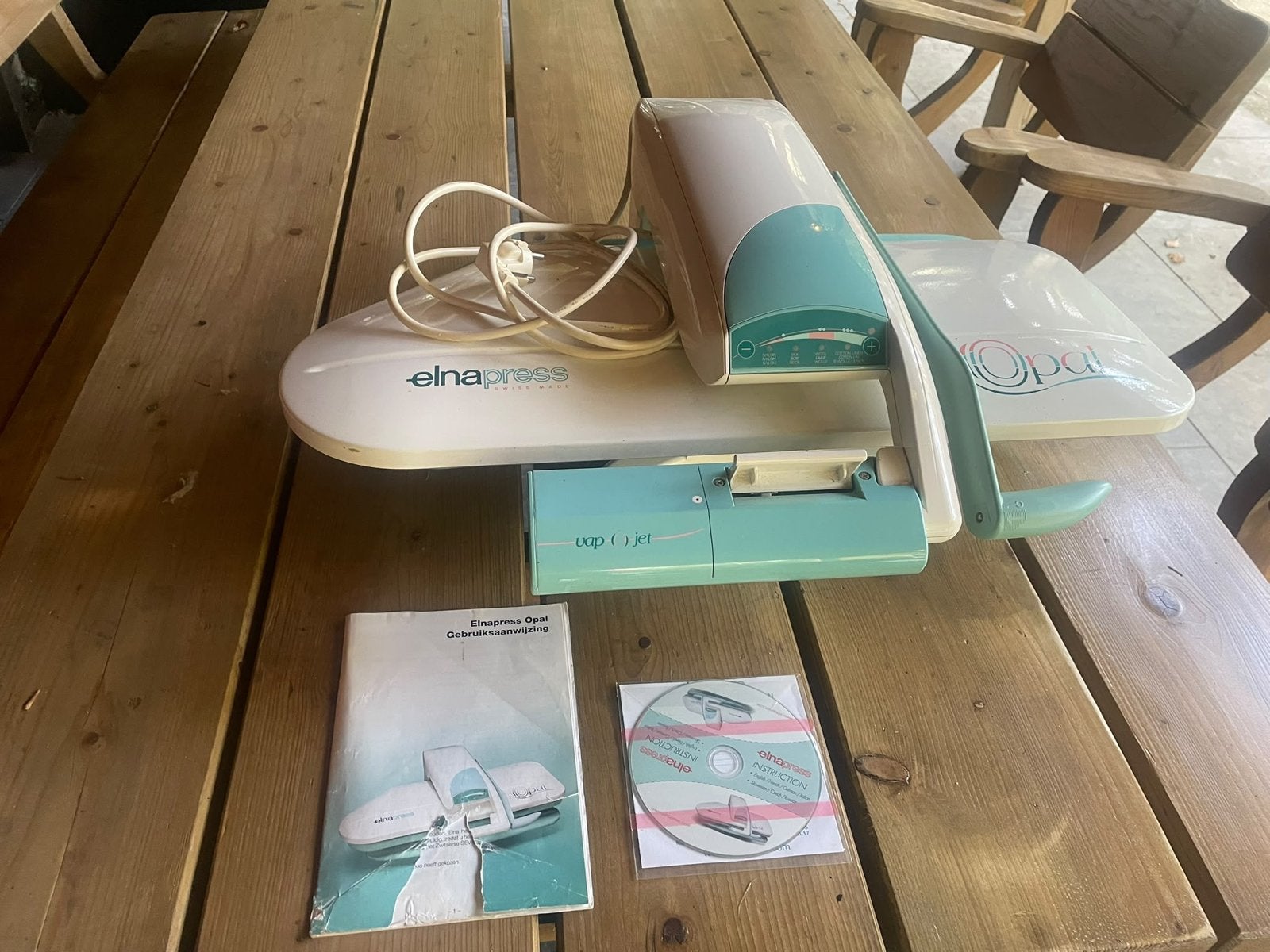 ElnaPress Opal Vap-O-Jet Strijkpers, Ophalen, Zo goed als nieuw, Strijkijzer met snoer