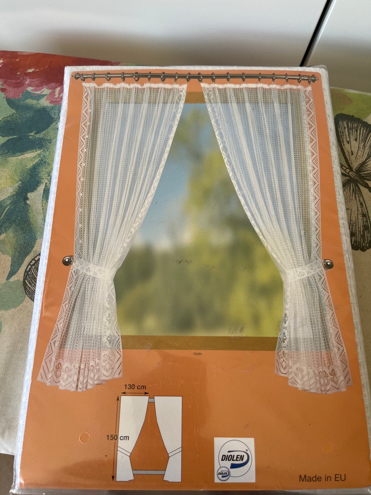 Nieuwe vitrage, wit, 130x150 cm, Made in EU, Vitrage, Wit, Nieuw, Ophalen of Verzenden