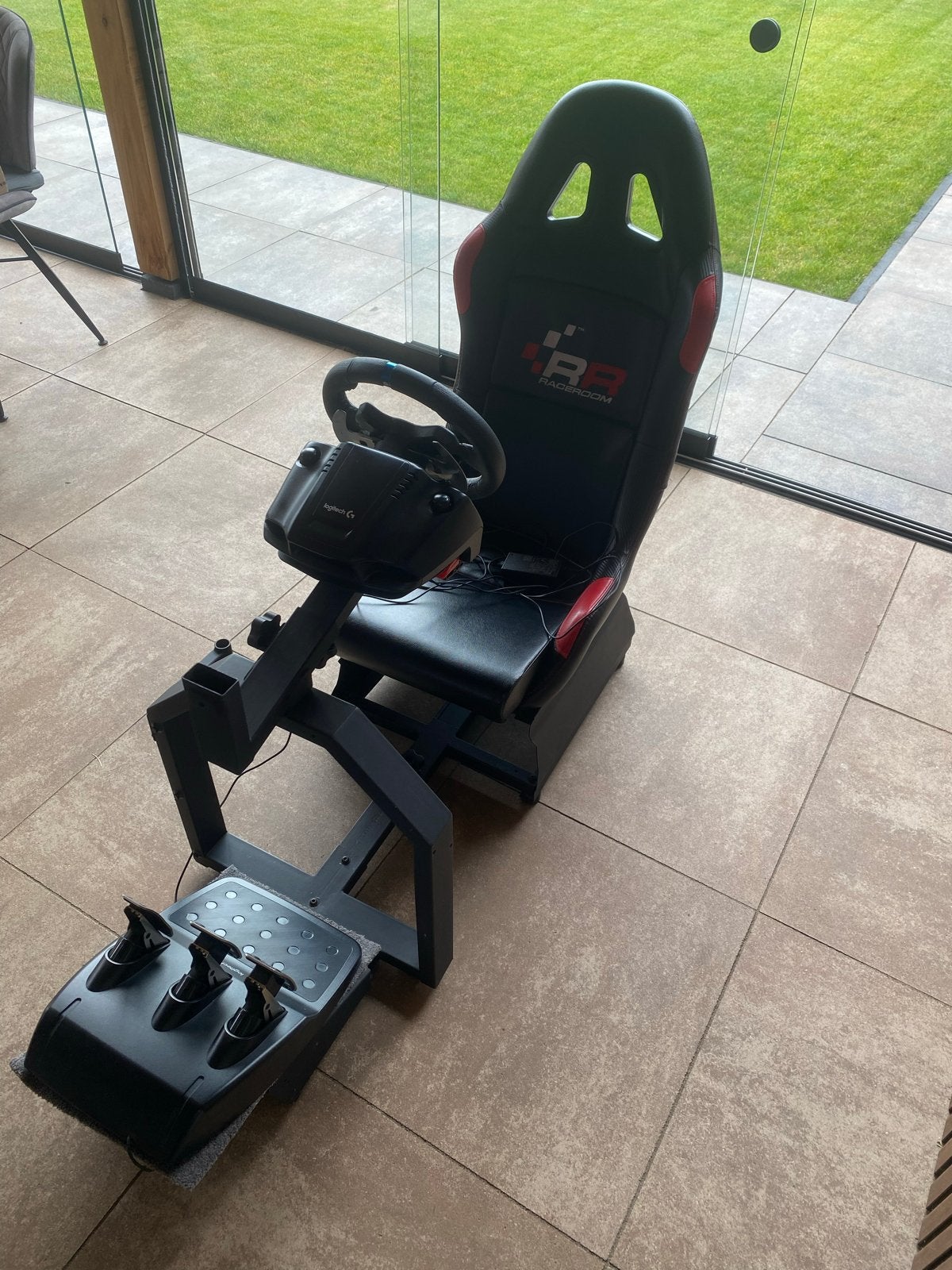 Logitech G29 racestuur met RaceRoom racestoel, Ophalen, Overige merken, Gebruikt