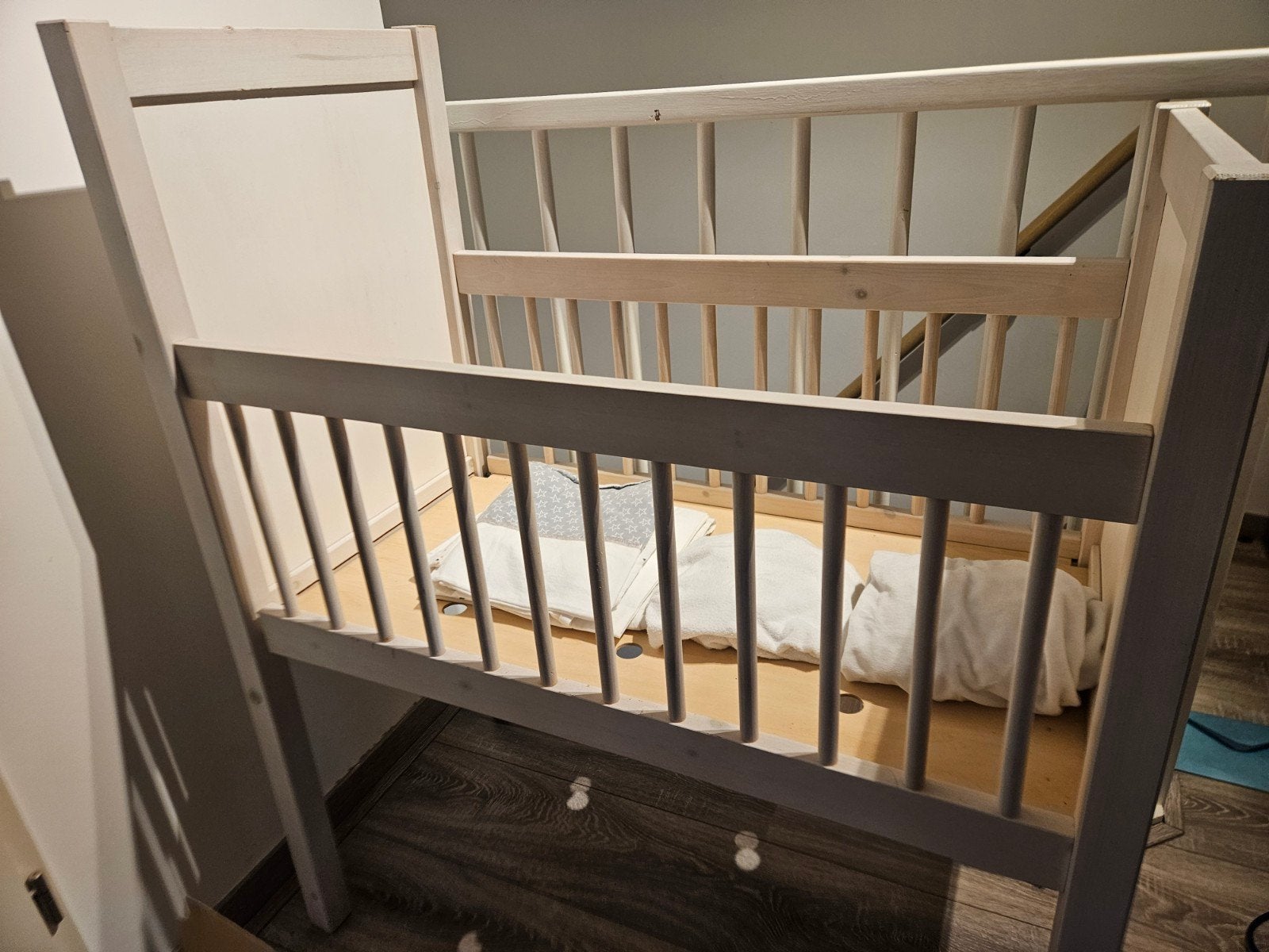 houten wieg / co sleeper Inclusief matras, Kinderen en Baby's, Ophalen of Verzenden, Wieg