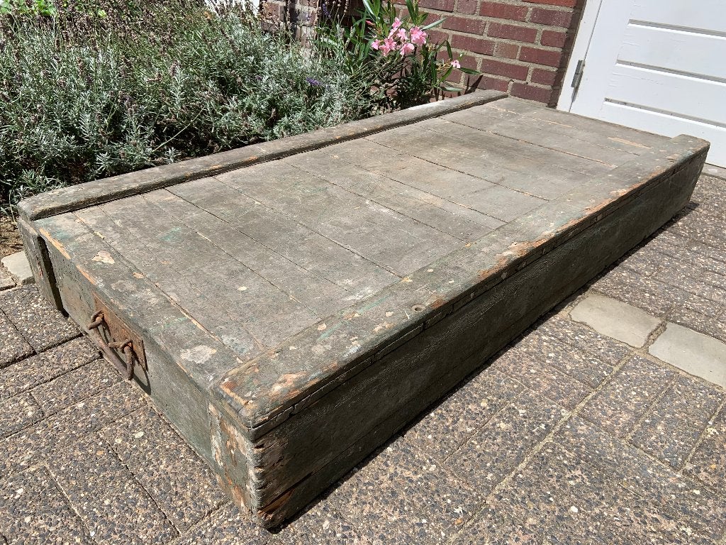 antiek houten kist, Ophalen of Verzenden, Gebruikt, 100 tot 150 cm, 50 tot 75 cm