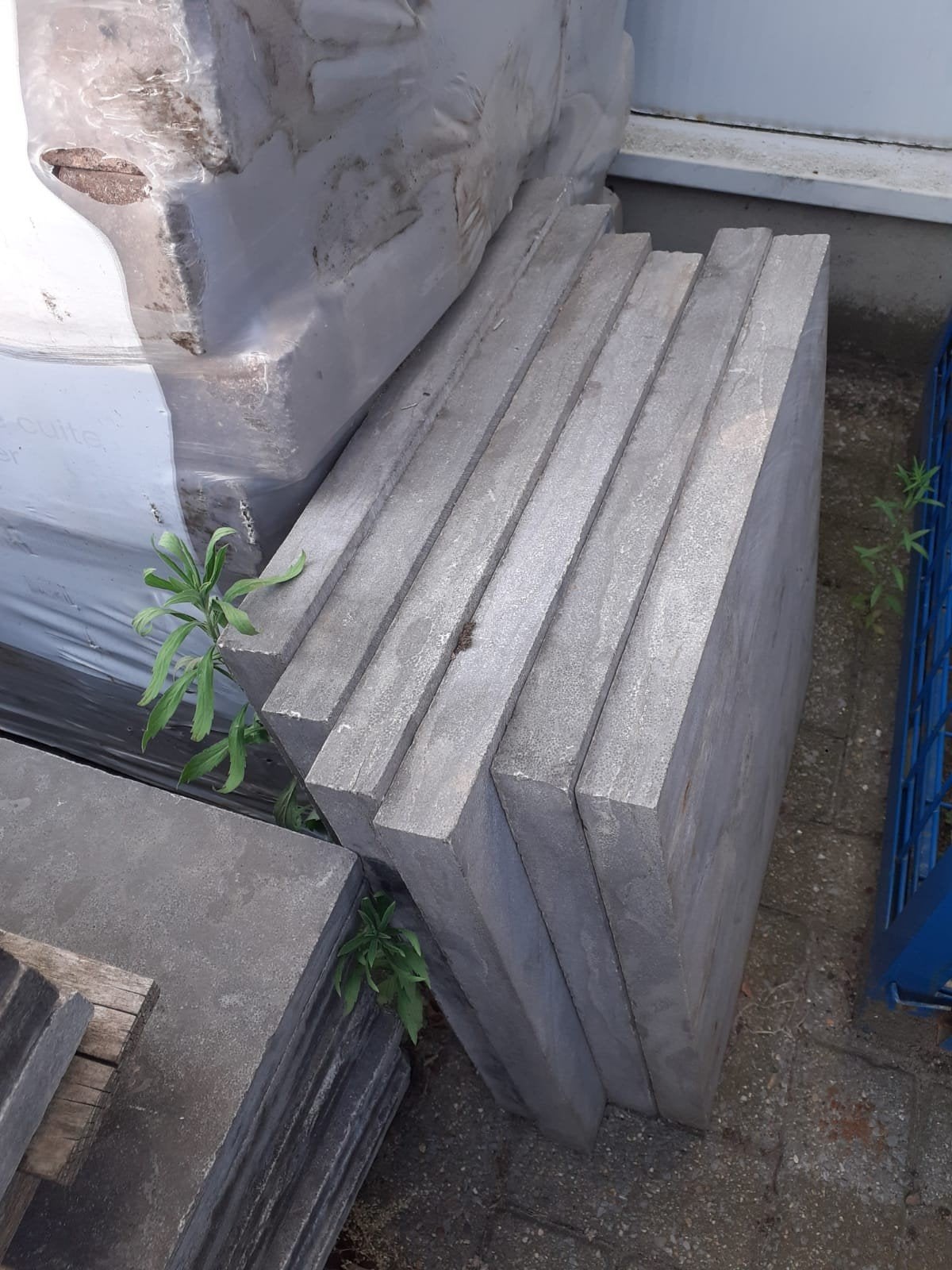 Hardsteen tegels 50x50x4 cm - 6 stuks beschikbaar, Ophalen, Terrastegels