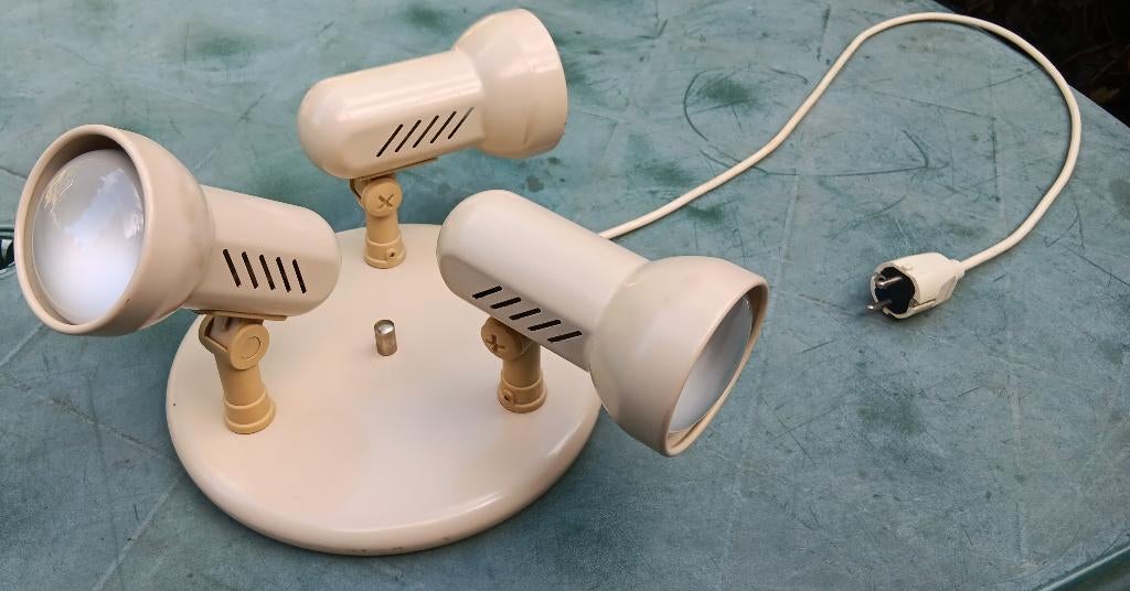 Vintage space age plafond lamp van RESISTEX (L33), Vintage, midcentury, space age, spoednik, Gebruikt, Ophalen of Verzenden, Overige materialen
