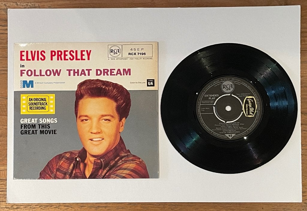 Elvis Presley - Follow That Dream - UK - NEAR MINT, 7 inch, Zo goed als nieuw, EP, Fotohoes