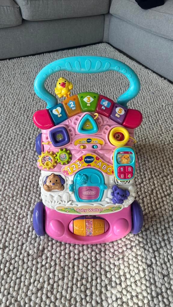 Vtech loopfiets roze, Kinderen en Baby's, Speelgoed | Vtech, Ophalen, Zo goed als nieuw, 6 maanden tot 2 jaar