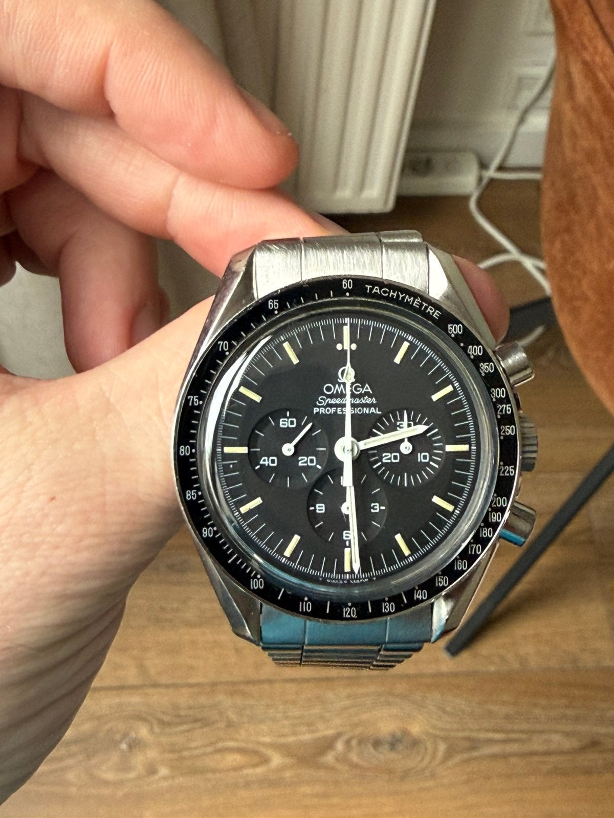 Omega Speedmaster Moonwatch, Ophalen of Verzenden, Zo goed als nieuw, Staal, Omega