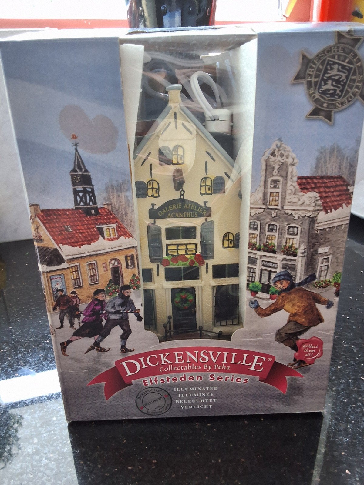 Dickensville kersthuisje Elfstedenserie Galerie, kerst, zgan, Ophalen of Verzenden