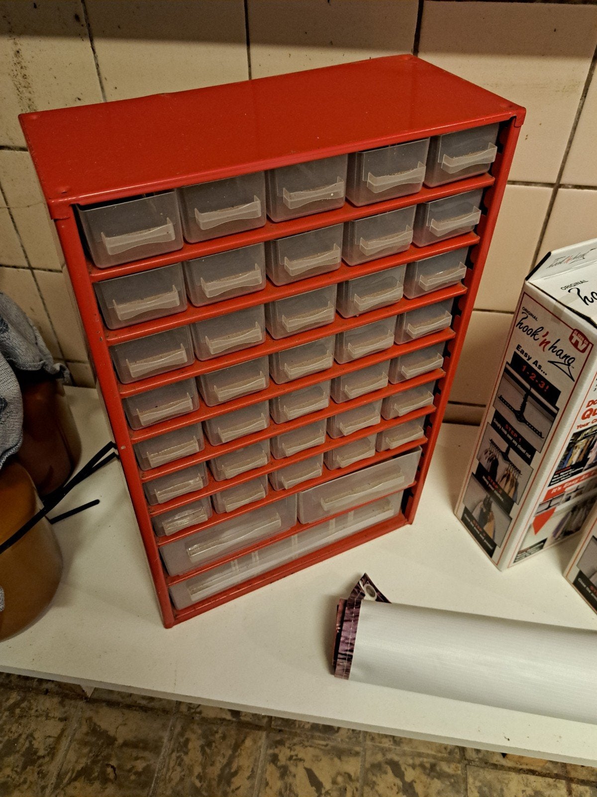 Handige sorteerkast met 40 lades - rood, Ophalen, Gebruikt, Overige typen, Minder dan 50 cm