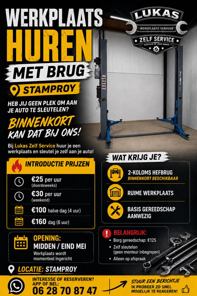 Werkplaats te huur