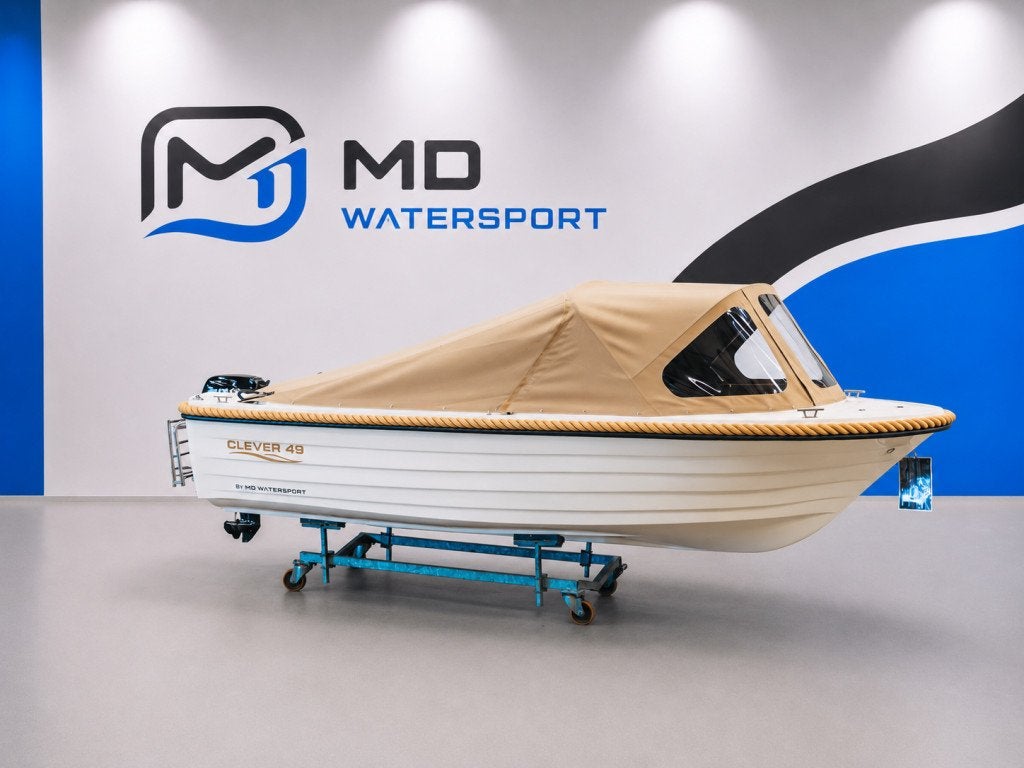 Clever 49 Vaarklaar direct beschikbaar, Watersport en Boten, Overige typen, Overige brandstoffen, Afdekzeil, MD Watersport