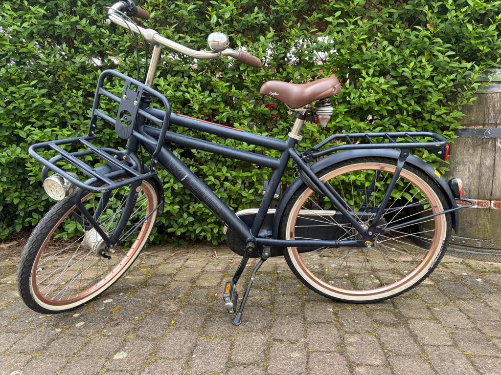 Cortina Transport U4 Jongensfiets 24 inch - Donkerblauw, Fietsen en Brommers, Ophalen, Terugtraprem, Handrem, Gebruikt