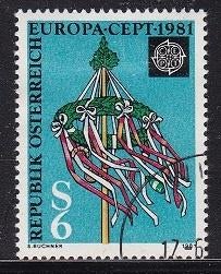 857 - Oostenrijk michel 1671 gestempeld , Europa CEPT , Fol, Verzenden, Gestempeld