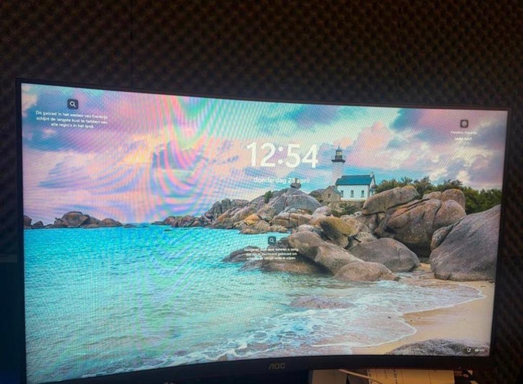 MSI Gaming Laptop met 32 inch AOC Curved Monitor, Computers en Software, Windows Laptops, Ophalen, Met videokaart, Qwerty, Zo goed als nieuw