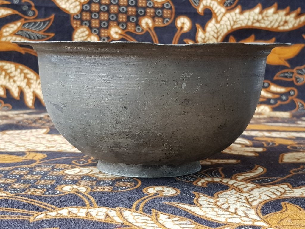 Mooie originele antieke Oosterse kom van koper 18,5 cm., Antiek en Kunst, Antiek | Koper en Brons, Ophalen of Verzenden, Koper