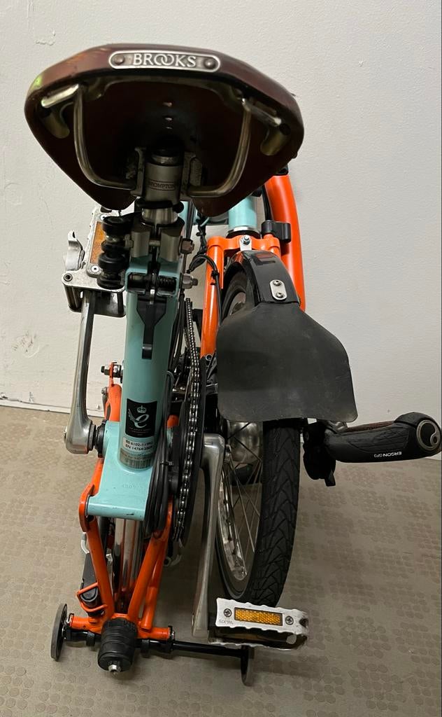 Brompton H6R 12 versnellingen, Schlumpf, Son dynamo & Brooks, Ophalen, Gebruikt, Brompton, 16 tot 18 inch