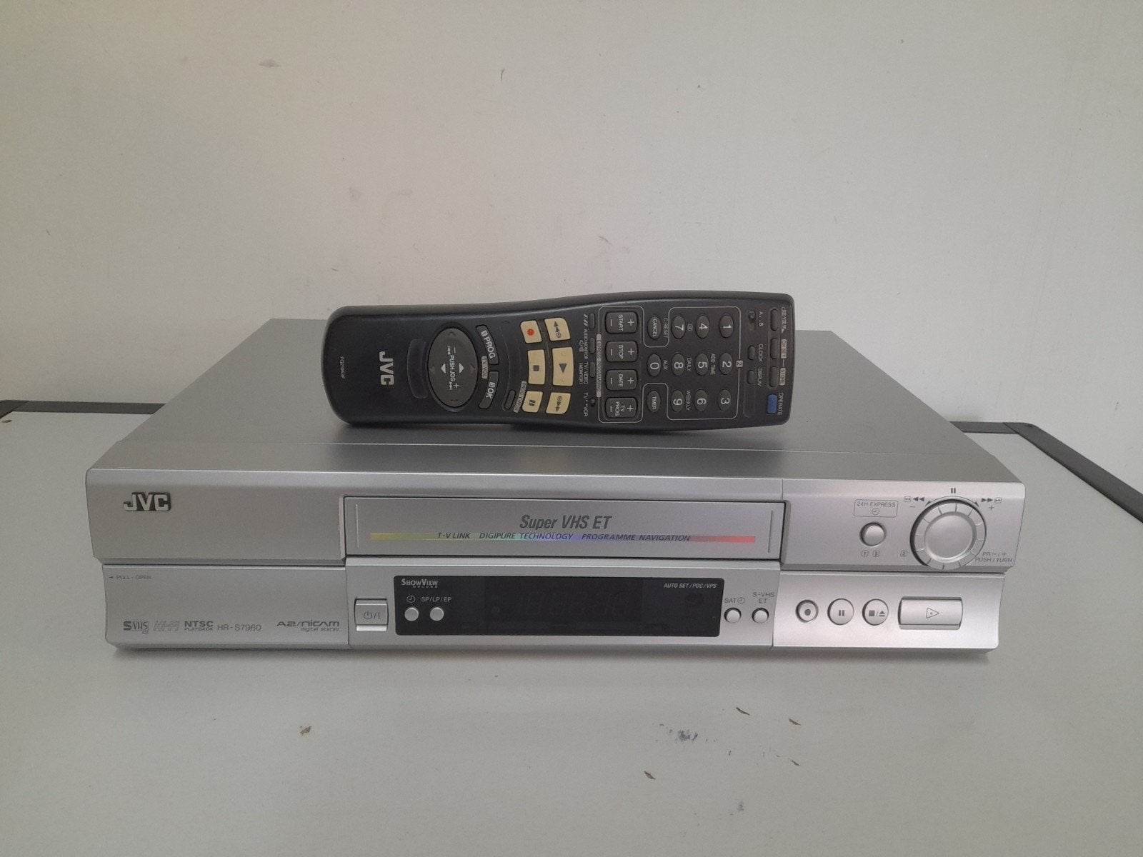 JVC super VHS videorecorder HR-S7960, Ophalen of Verzenden, Gebruikt, VHS-speler of -recorder