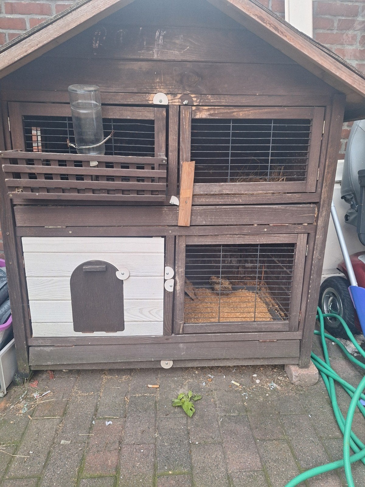 groot konijnenhok buiten, Dieren en Toebehoren, Knaagdieren en Konijnen | Hokken en Kooien, Ophalen, 90 cm of meer, Konijn, Hok