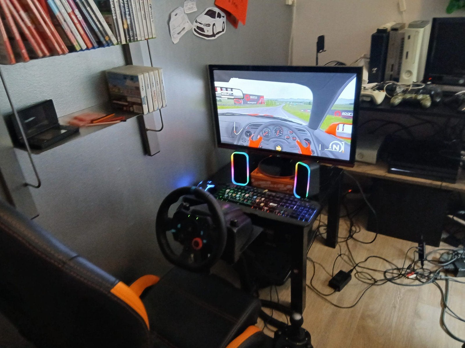 Racesimulator / Playseat met stuur en pedalen Logitech G29, Spelcomputers en Games, Spelcomputers | Sony PlayStation Consoles | Accessoires