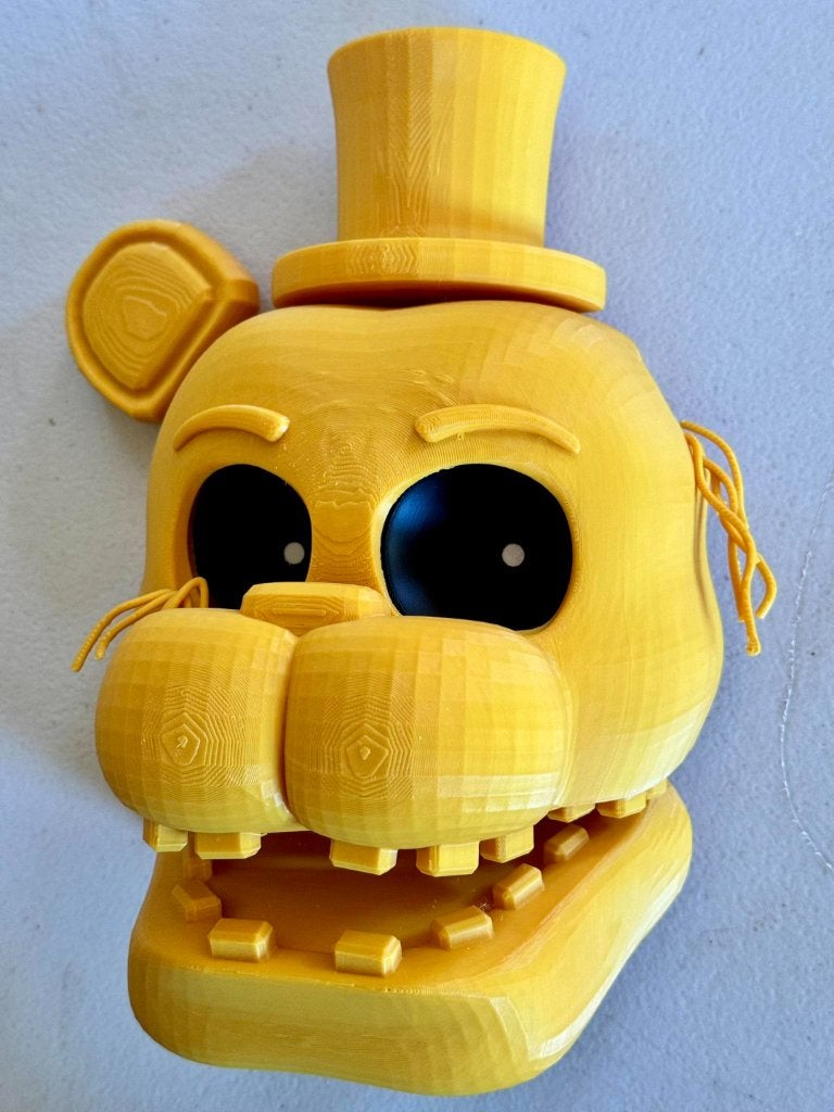 Golden freddy masker / hoofd FNAF, Ophalen of Verzenden, Zo goed als nieuw, Hengelo ov, 3demandstudios@gmail.com