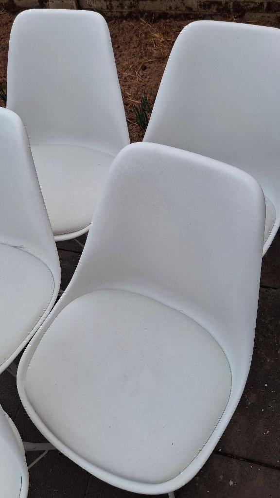 Stoelen, Ophalen, Wit, Zo goed als nieuw, Metaal