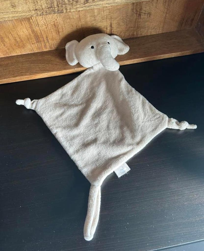 Jollein knuffeldoekje olifant knuffeldoek knuffel, Ophalen of Verzenden, Zo goed als nieuw, Overige typen