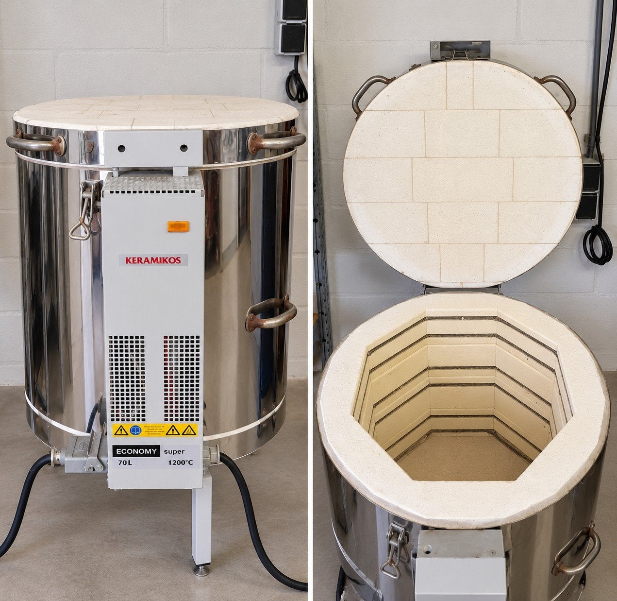 Keramiekoven 70liter 1200gr prima staat, Ophalen of Verzenden, Zo goed als nieuw