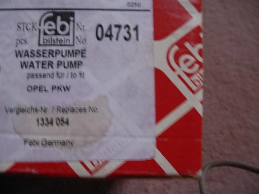 Waterpomp voor diverse types Opel, Verzenden