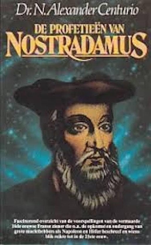 Alexander Centurio De profetieen van Nostradamus, Boeken, Ophalen of Verzenden, Zo goed als nieuw, Spiritualiteit algemeen, Achtergrond en Informatie