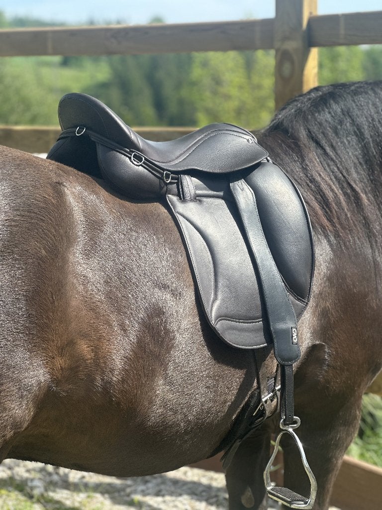 UNICAAT! Zadel voor IJslanders Tinkers Fjordpaard Koudbloed, L (17.5 inch), Extra wijd, Verzenden, Overige merken