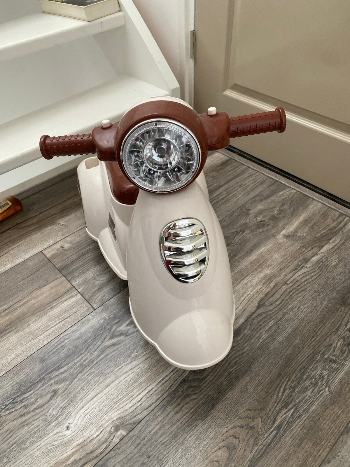 Loopscooter voor kinderen - Wit/Bruin, Ophalen, Gebruikt, Loopfiets