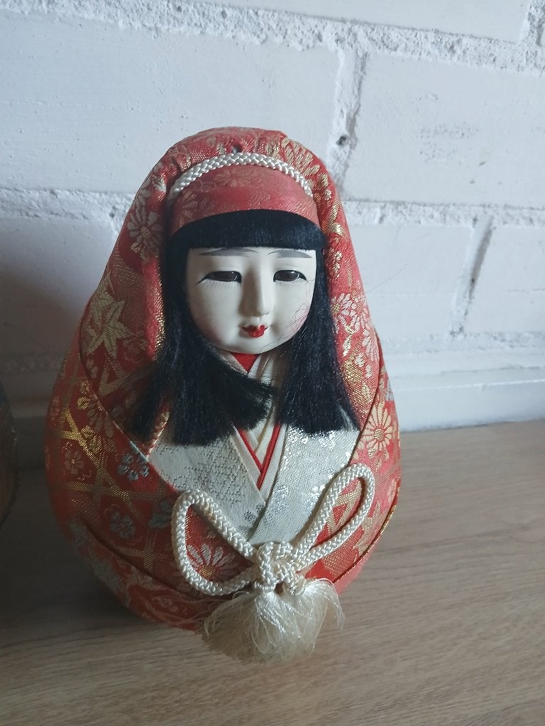 hinadaruma Japanse Poppen vintage, Ophalen of Verzenden