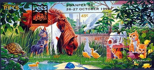 1996 Pets nr 2055 m indruk Swanpex 96, Verzenden, Postfris