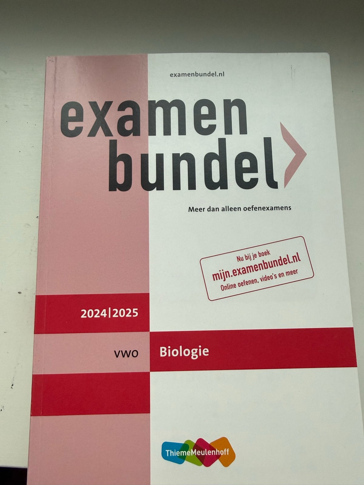 Examenbundel Biologie VWO 2024-2025, Boeken, Ophalen of Verzenden, Zo goed als nieuw, VWO, Biologie