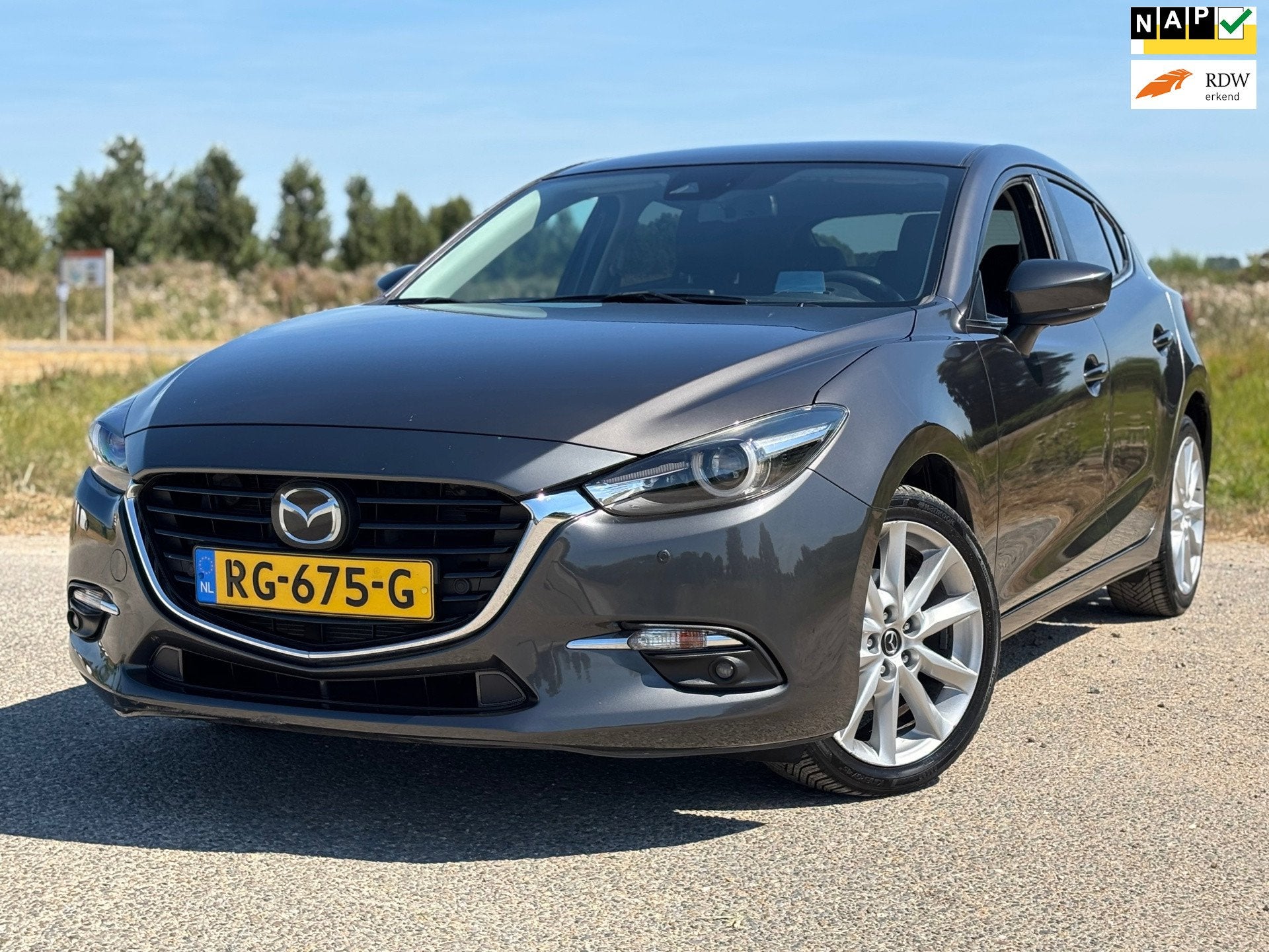 Mazda 3 2.0 SkyActiv-G 120 GT-M/Head Up/Leder/Navi/18", Auto's, Voorwielaandrijving, 1998 cc, Gebruikt, 4 cilinders