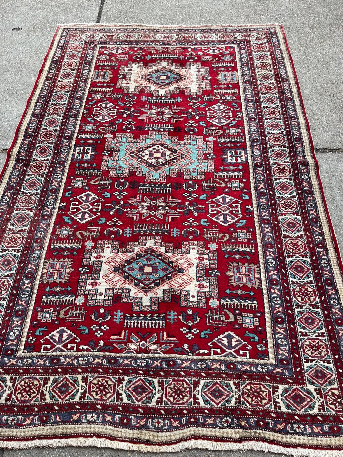 Perzische tapijt handgemaakt 216x139,, Huis en Inrichting, Stoffering | Tapijten en Kleden, Ophalen, Gebruikt, 200 cm of meer