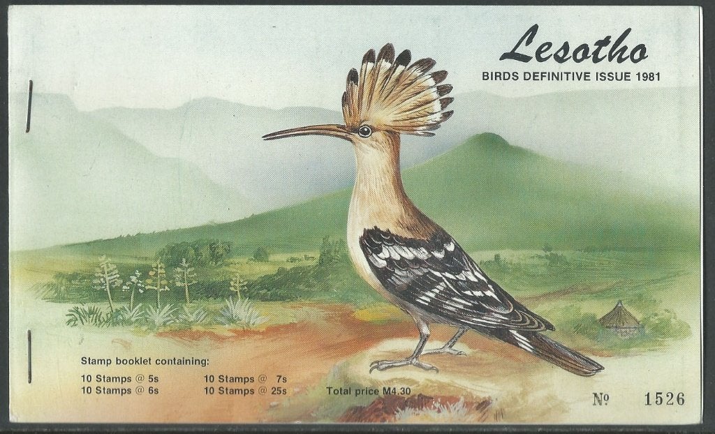 LESOTHO 1981 M4.30 Vogels Frankeerzegels Postzegelboekje, Verzenden, Overige landen, Postfris