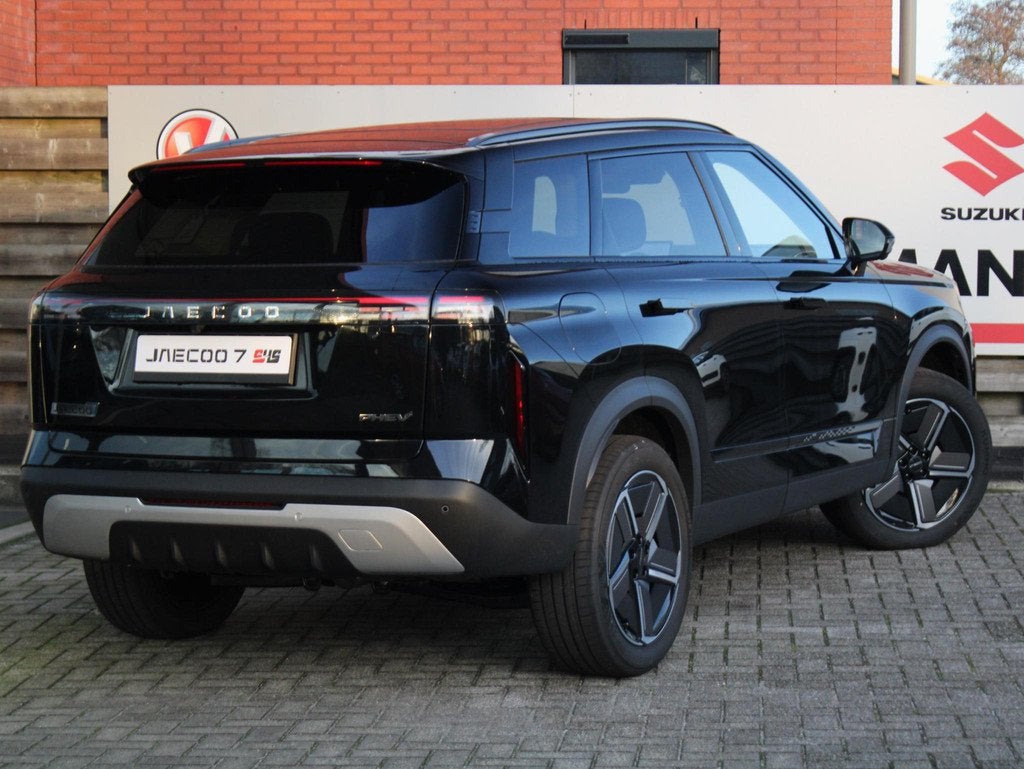 Jaecoo 7 1.5 GDI Exclusive PHEV Elektrisch Panoramadak, Kuns, Auto's, Overige Auto's, 12 maanden, Euro 6, 347 pk, Zwart