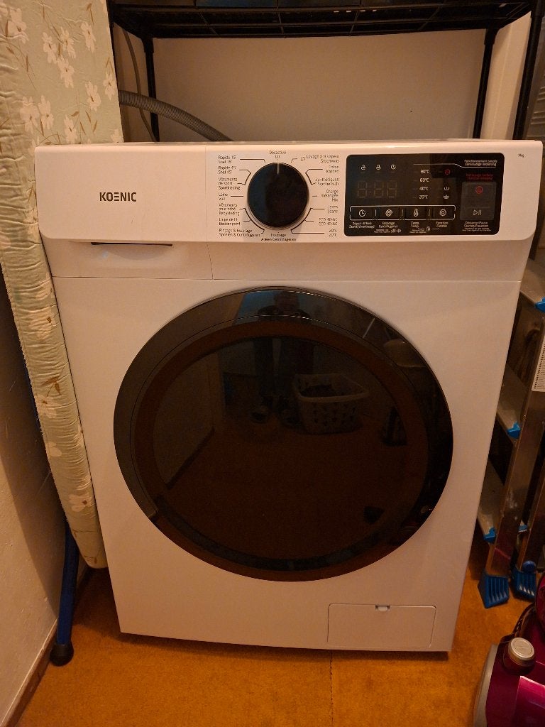 Wasmachine - Koenic KWM9116 - NIEUW!, Witgoed en Apparatuur, Wasmachines, Ophalen, 1200 tot 1600 toeren, 8 tot 10 kg, Nieuw