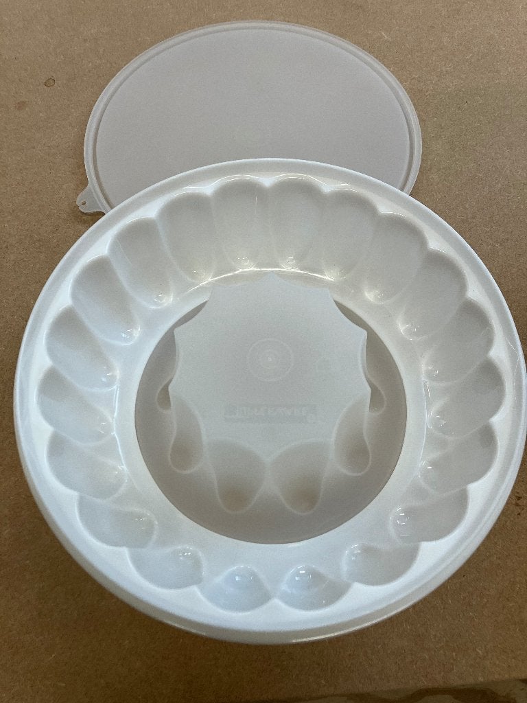 Tupperware puddingvorm, Wit, Overige typen, Ophalen of Verzenden, Zo goed als nieuw