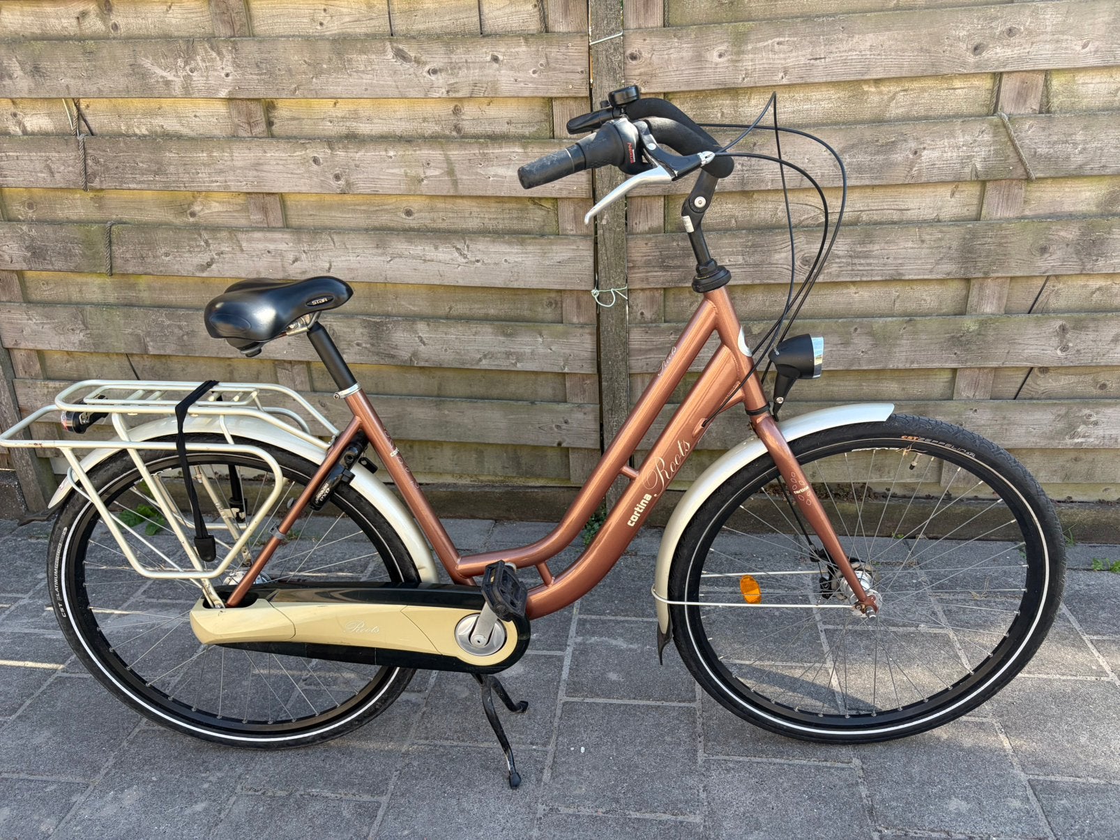 Mooie weinig gebruikte Cortina dames fiets, 53 tot 56 cm, Versnellingen, Zo goed als nieuw, Trommelrem