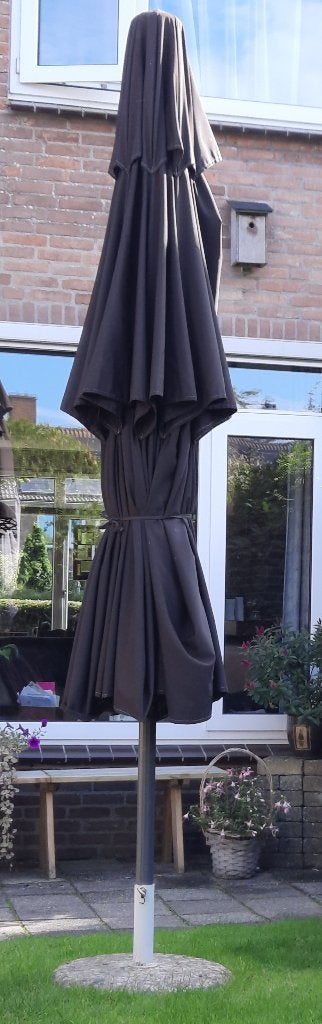 Grote parasol, Ophalen, Gebruikt, 3 tot 4 meter, Stokparasol