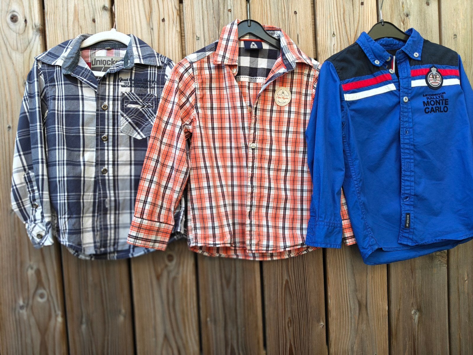 Jongens overhemden maat 116 - 3 stuks, Overhemd of Blouse, Ophalen of Verzenden, Zo goed als nieuw, Jongen