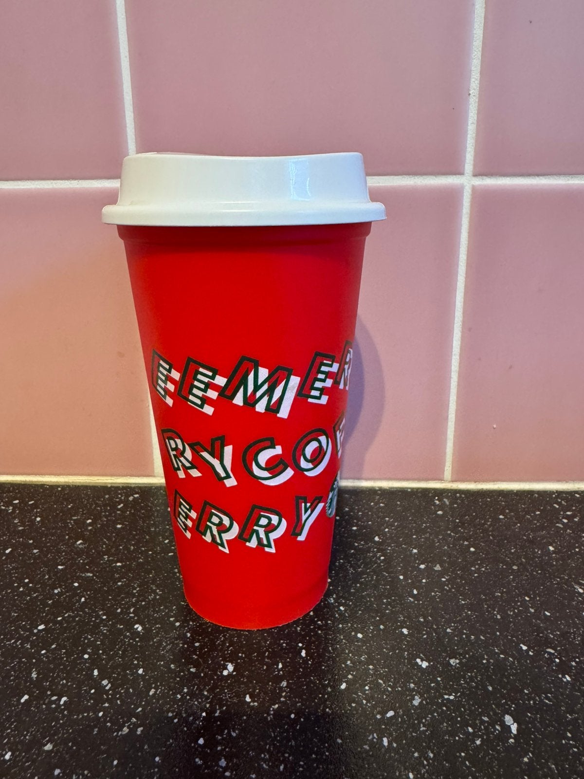 Starbucks plastic herbruikbare beker, Verzamelen, Ophalen of Verzenden, Zo goed als nieuw, Gebruiksvoorwerp