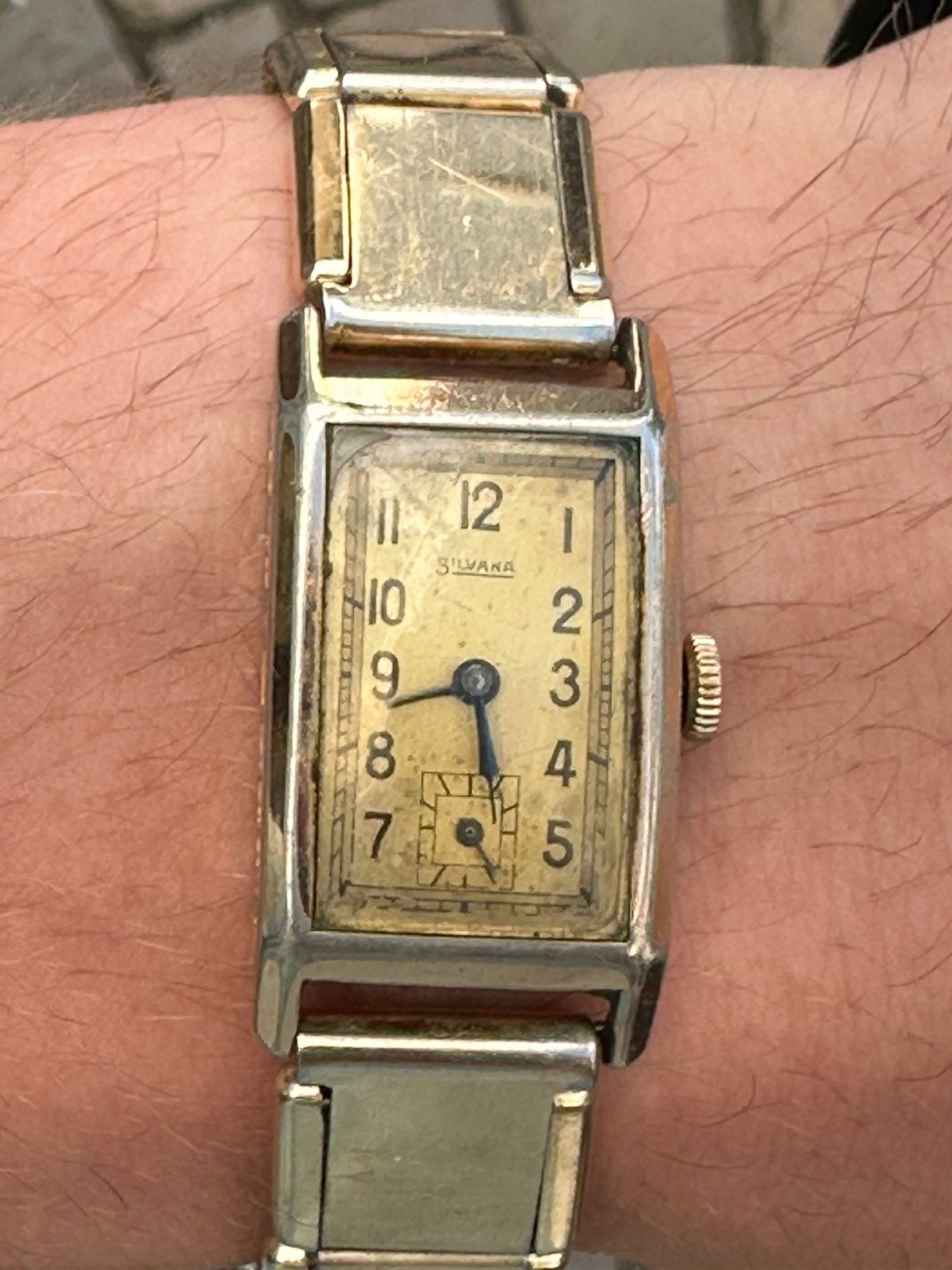 Lopende! Silvana Art Deco – Zwitsers ’30/’40, Overige merken, Staal, Polshorloge, 1930 tot 1960