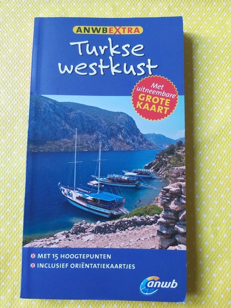 ANWB Extra Reisgids Turkse westkust met grote kaart, Europa, Ophalen of Verzenden, Reisgids of -boek, ANWB