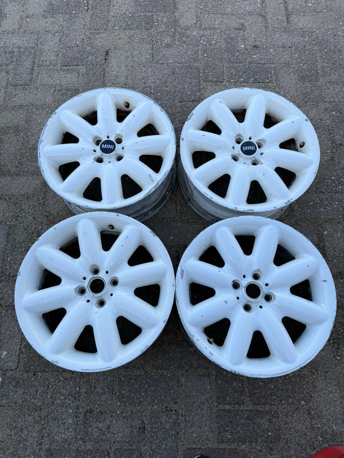 17 inch mini r50 r52 r 53 worsten velgen opknappers, 18 inch, Velg(en), Ophalen of Verzenden, Zomerbanden