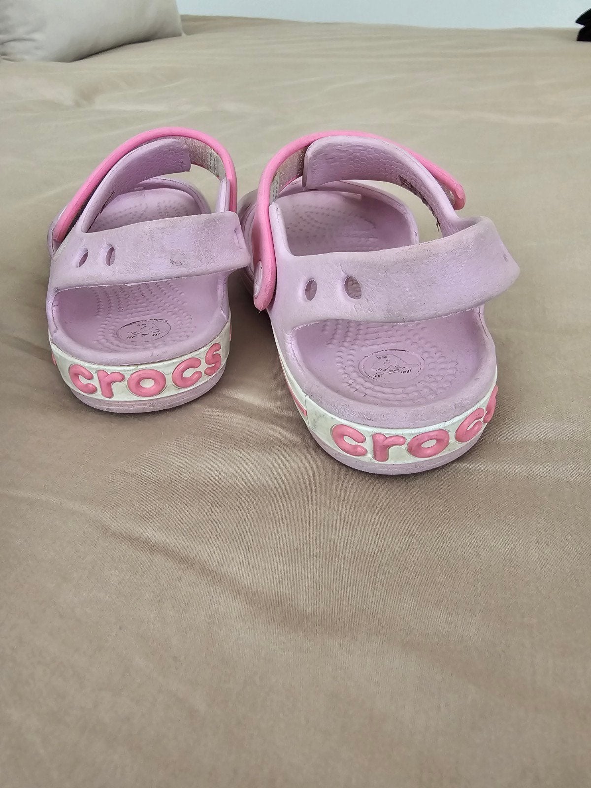 Roze Crocs sandalen maat C9, Gebruikt, Crocs, Meisje, Schoenen