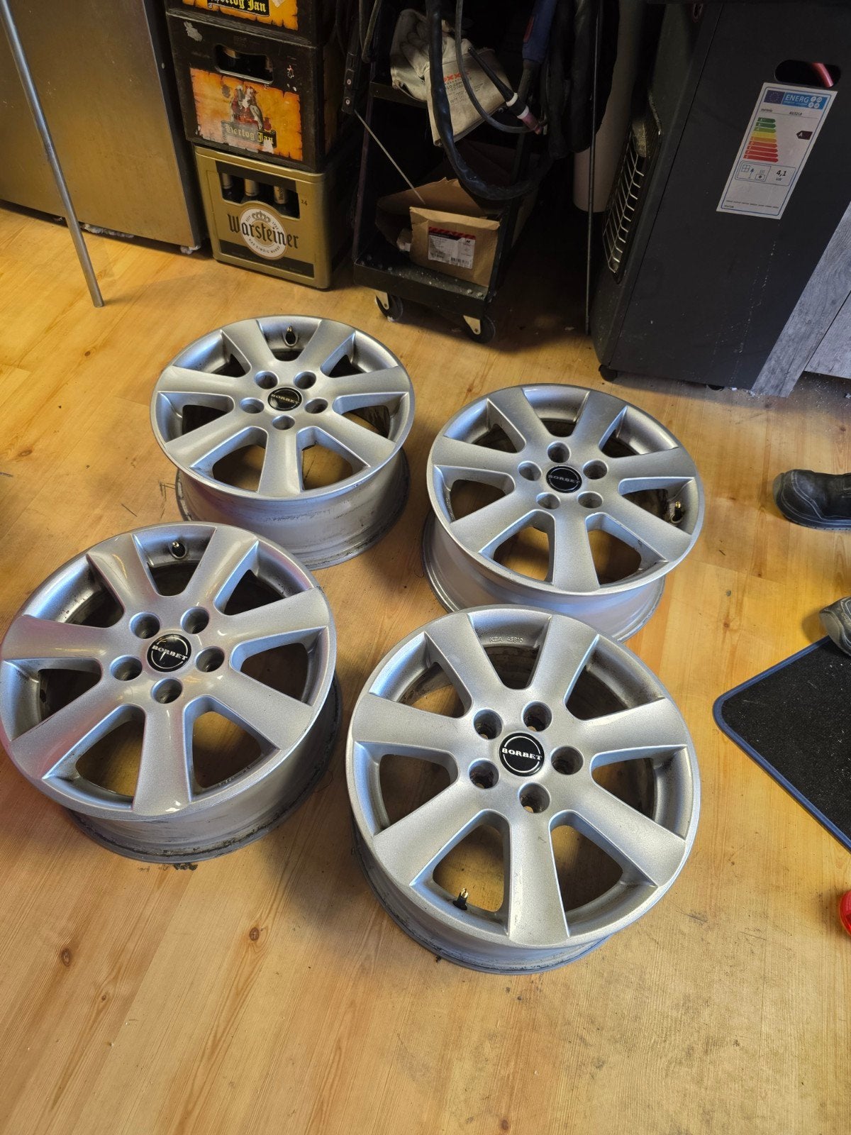 Borbet Velgen 17 inch, Auto-onderdelen, Banden en Velgen, Ophalen, Gebruikt, Velg(en), 17 inch