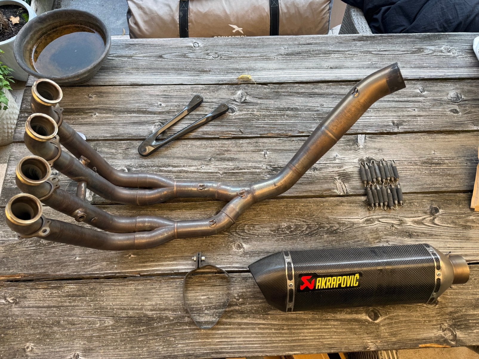 Bmw s1000rr uitlaat (2009-2018) akrapovic racing line, Ophalen of Verzenden, Gebruikt