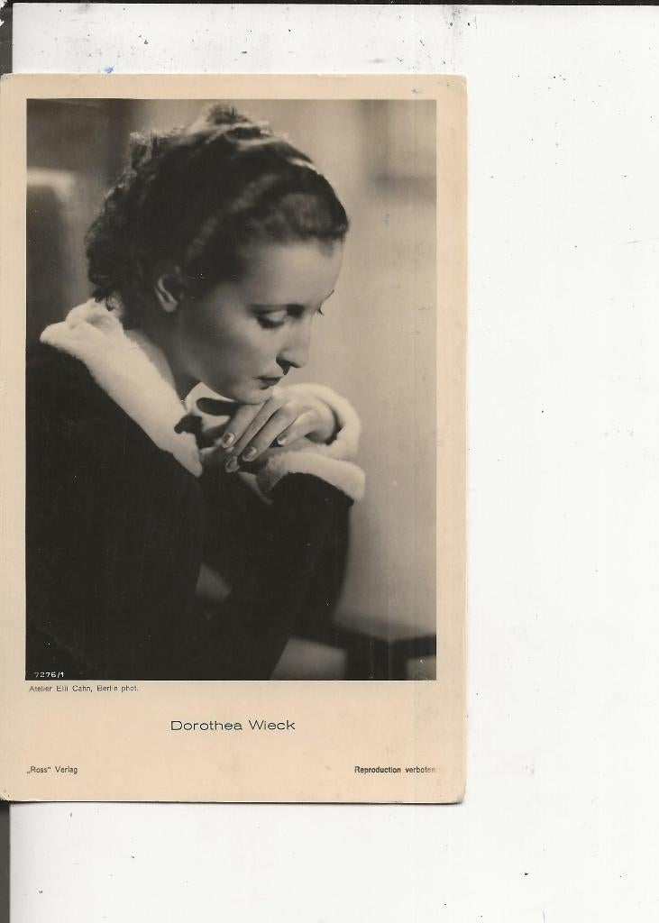 Dorothea Wieck 18-7-1933, Ophalen of Verzenden, 1920 tot 1940, Gelopen, Sterren en Beroemdheden